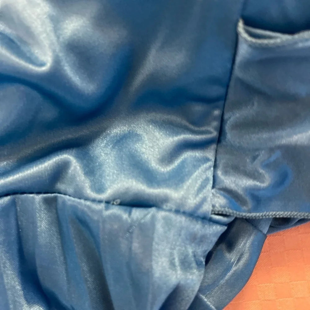 Speechless vintage electric blue halter fit & flare pleated party dress. Size S. - Picture 9 of 9